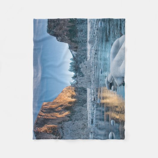 IJs en sneeuw | Rijst IJs in de vallei van Yosemit Fleece Deken (Voorkant)
