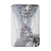 IJs en sneeuw | Rode brug in de winter, Japan Badmat (Voorkant Verticaal)