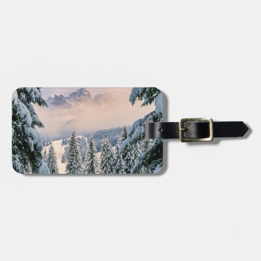 IJs en sneeuw | Rosengarten, Duitsland Bagagelabel (Voorkant horizontaal)