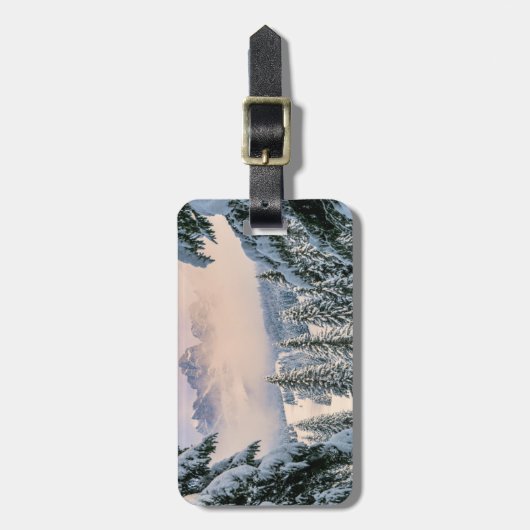 IJs en sneeuw | Rosengarten, Duitsland Bagagelabel (Voorkant verticaal)