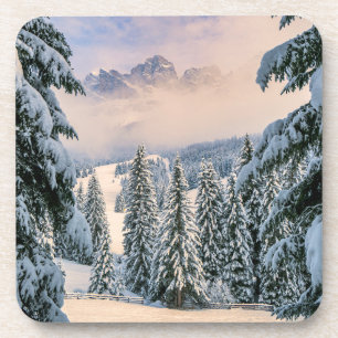 IJs en sneeuw   Rosengarten, Duitsland Bier Onderzetter