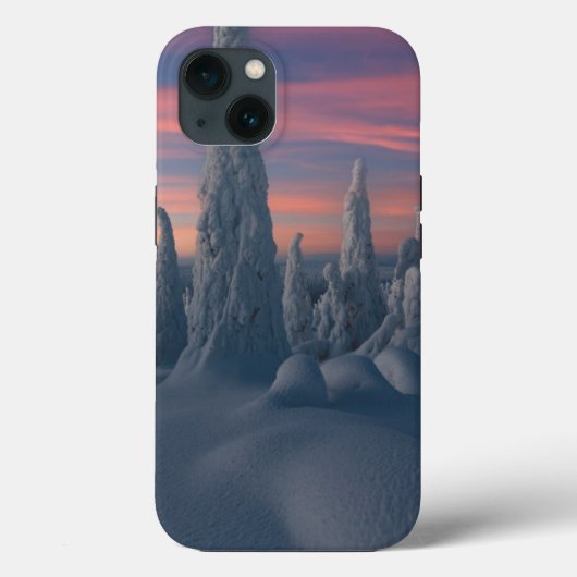 IJs en sneeuw | Sneeuwwerende bomen, Lapland, Finl Case-Mate iPhone Case (Achterkant)