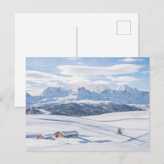 IJs en sneeuw | Snowscape European Alps, Italië Briefkaart (Voorkant / Achterkant)