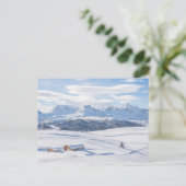 IJs en sneeuw | Snowscape European Alps, Italië Briefkaart (Staand voorkant)