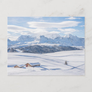 IJs en sneeuw   Snowscape European Alps, Italië Briefkaart