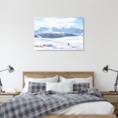 IJs en sneeuw | Snowscape European Alps, Italië Canvas Afdruk (Insitu (Slaapkamer))