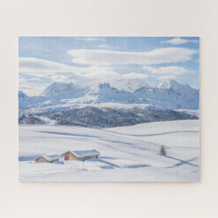 IJs en sneeuw   Snowscape European Alps, Italië Legpuzzel