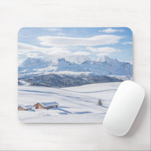 IJs en sneeuw Snowscape European Alps, Italië Muismat