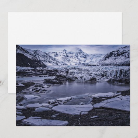 IJs en sneeuw | Sólheimajökull Glacier, IJsland Bedankkaart (Voorkant / Achterkant)