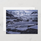 IJs en sneeuw | Sólheimajökull Glacier, IJsland Briefkaart (Voorkant / Achterkant)
