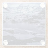 IJs en sneeuw | Sólheimajökull Glacier, IJsland Glazen Onderzetter (Achterkant)