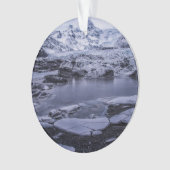 IJs en sneeuw | Sólheimajökull Glacier, IJsland Ornament (voorkant)