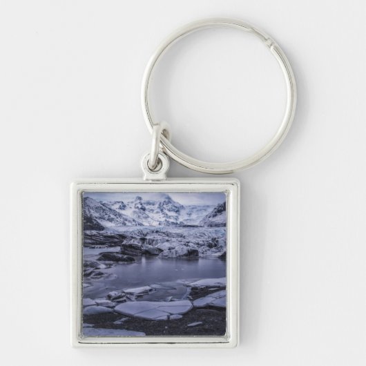 IJs en sneeuw | Sólheimajökull Glacier, IJsland Sleutelhanger (Voorkant)