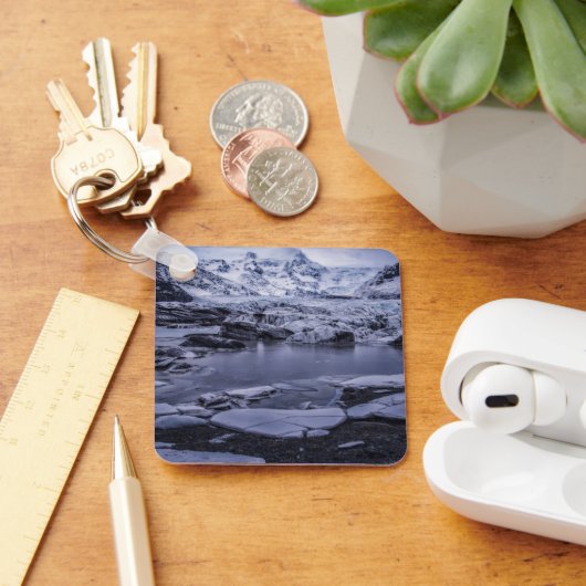 IJs en sneeuw | Sólheimajökull Glacier, IJsland Sleutelhanger (Bureau)