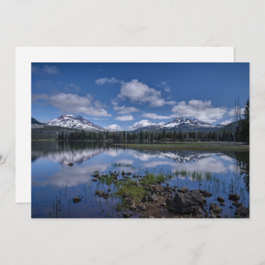 IJs en sneeuw | Sparks Lake, Oregon Bedankkaart (Voorkant / Achterkant)