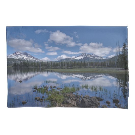 IJs en sneeuw | Sparks Lake, Oregon Kussensloop (Voorkant)