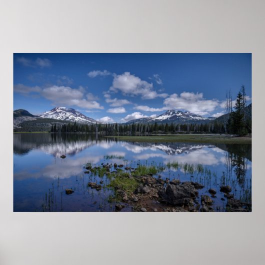 IJs en sneeuw | Sparks Lake, Oregon Poster (Voorkant)