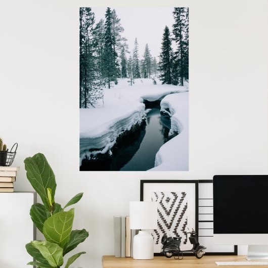 IJs en sneeuw | Streaming in een sneeuwwinterlands Poster (Thuiskantoor)