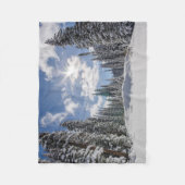 IJs en sneeuw | Sunrise Snow Alberta, Canada Fleece Deken (Voorkant)