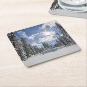 IJs en sneeuw | Sunrise Snow Alberta, Canada Kartonnen Onderzetters (Schuin)
