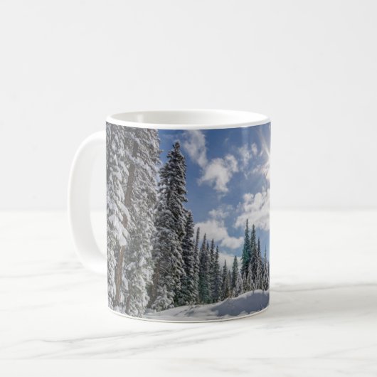 IJs en sneeuw | Sunrise Snow Alberta, Canada Koffiemok (Voorkant links)
