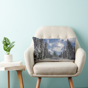 IJs en sneeuw   Sunrise Snow Alberta, Canada Kussen