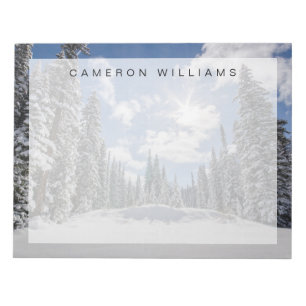 IJs en sneeuw Sunrise Snow Alberta, Canada Notitieblok