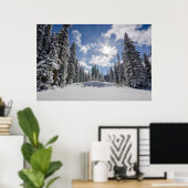 IJs en sneeuw | Sunrise Snow Alberta, Canada Poster (Thuiskantoor)
