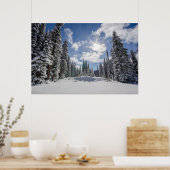 IJs en sneeuw | Sunrise Snow Alberta, Canada Poster (Keuken)