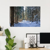 IJs en sneeuw | Tatra-gebergte, Polen Poster (Thuiskantoor)