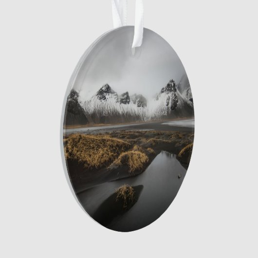 IJs en sneeuw | Vestrahorngebergte in IJsland Ornament (voorkant)