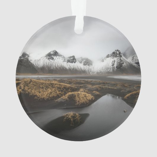 IJs en sneeuw | Vestrahorngebergte in IJsland Ornament (achterkant)