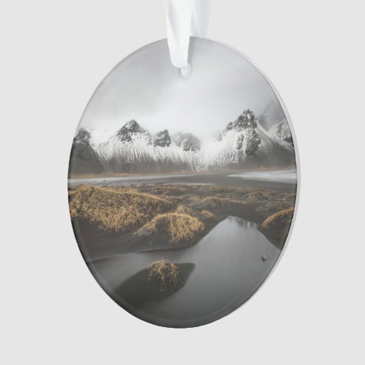 IJs en sneeuw | Vestrahorngebergte in IJsland Ornament (voorkant)