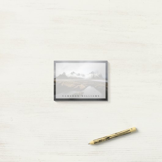 IJs en sneeuw | Vestrahorngebergte in IJsland Post-it® Notes (Op bureau)