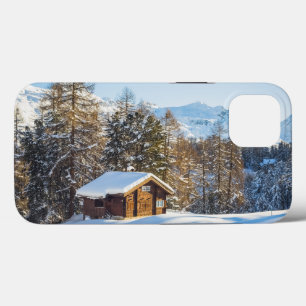 IJs en sneeuw Winter Log Cabin Swiss Alps Case-Mate iPhone Case