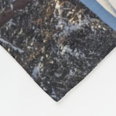 IJs en sneeuw | Winter Log Cabin Swiss Alps Fleece Deken (Hoek)