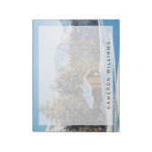 IJs en sneeuw | Winter Log Cabin Swiss Alps Notitieblok (Linkerzijde)