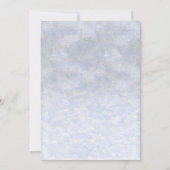 IJs en sneeuw Winter verjaardagsfeestje uitnodigin Kaart (Achterkant)