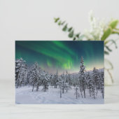 IJs en sneeuw | Winterlandschap in Finland Bedankkaart (Staand voorkant)