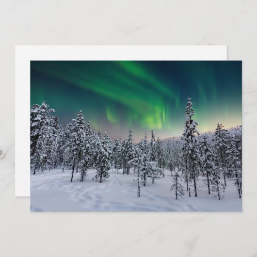 IJs en sneeuw | Winterlandschap in Finland Bedankkaart (Voorkant / Achterkant)