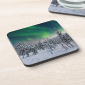 IJs en sneeuw | Winterlandschap in Finland Bier Onderzetter (Linkerzijde)