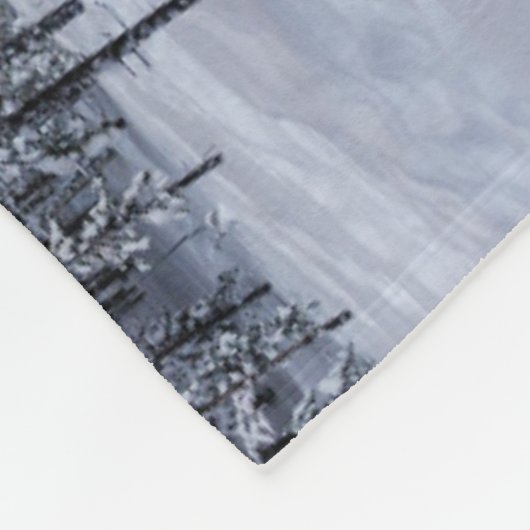 IJs en sneeuw | Winterlandschap in Finland Fleece Deken (Hoek)