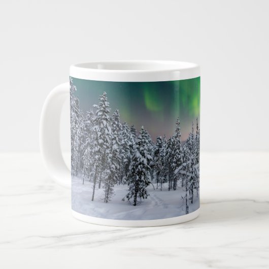 IJs en sneeuw | Winterlandschap in Finland Grote Koffiekop (Links)