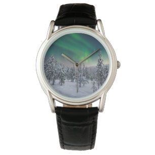 IJs en sneeuw   Winterlandschap in Finland Horloge