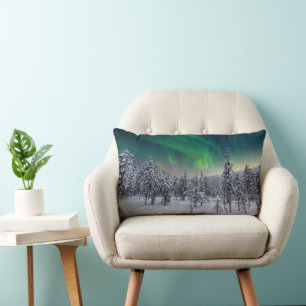 IJs en sneeuw   Winterlandschap in Finland Kussen