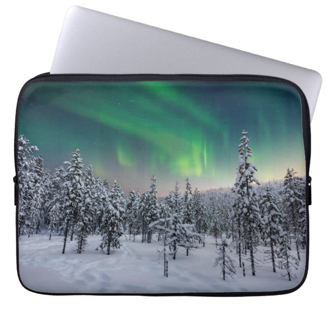 IJs en sneeuw | Winterlandschap in Finland Laptop Sleeve (Voorkant)