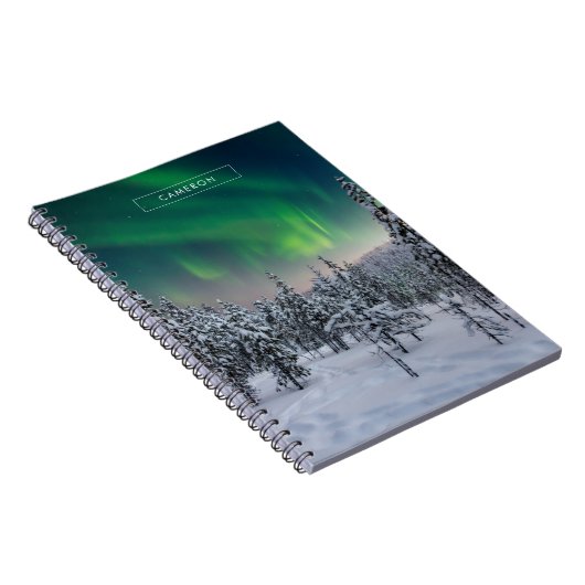 IJs en sneeuw | Winterlandschap in Finland Notitieboek (Rechterzijde)