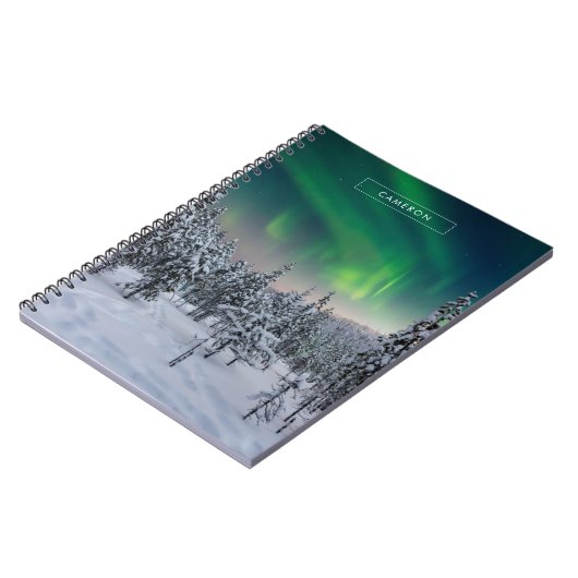 IJs en sneeuw | Winterlandschap in Finland Notitieboek (Linkerzijde)