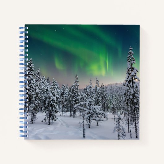 IJs en sneeuw | Winterlandschap in Finland Notitieboek (Voorkant)