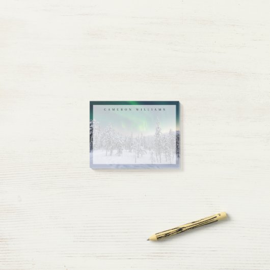 IJs en sneeuw | Winterlandschap in Finland Post-it® Notes (Op bureau)